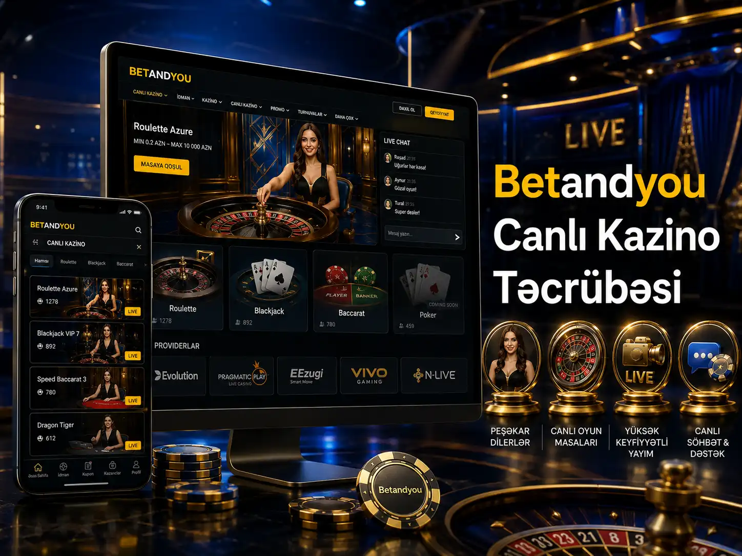 Betandyou Canlı Kazino Təcrübəsi